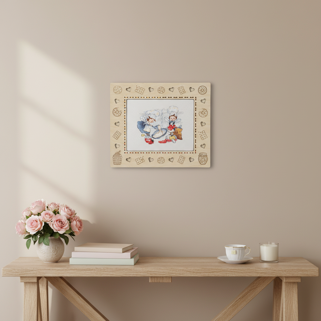 Kit de punto de cruz MP Studia “La primera tortita” SM-984