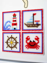 Kit de punto de cruz MP Studia “El mar llama. Set de 4” SN-004