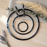 Cercle à broder flexible Nurge noir : votre allié idéal pour vos projets de broderie à la main