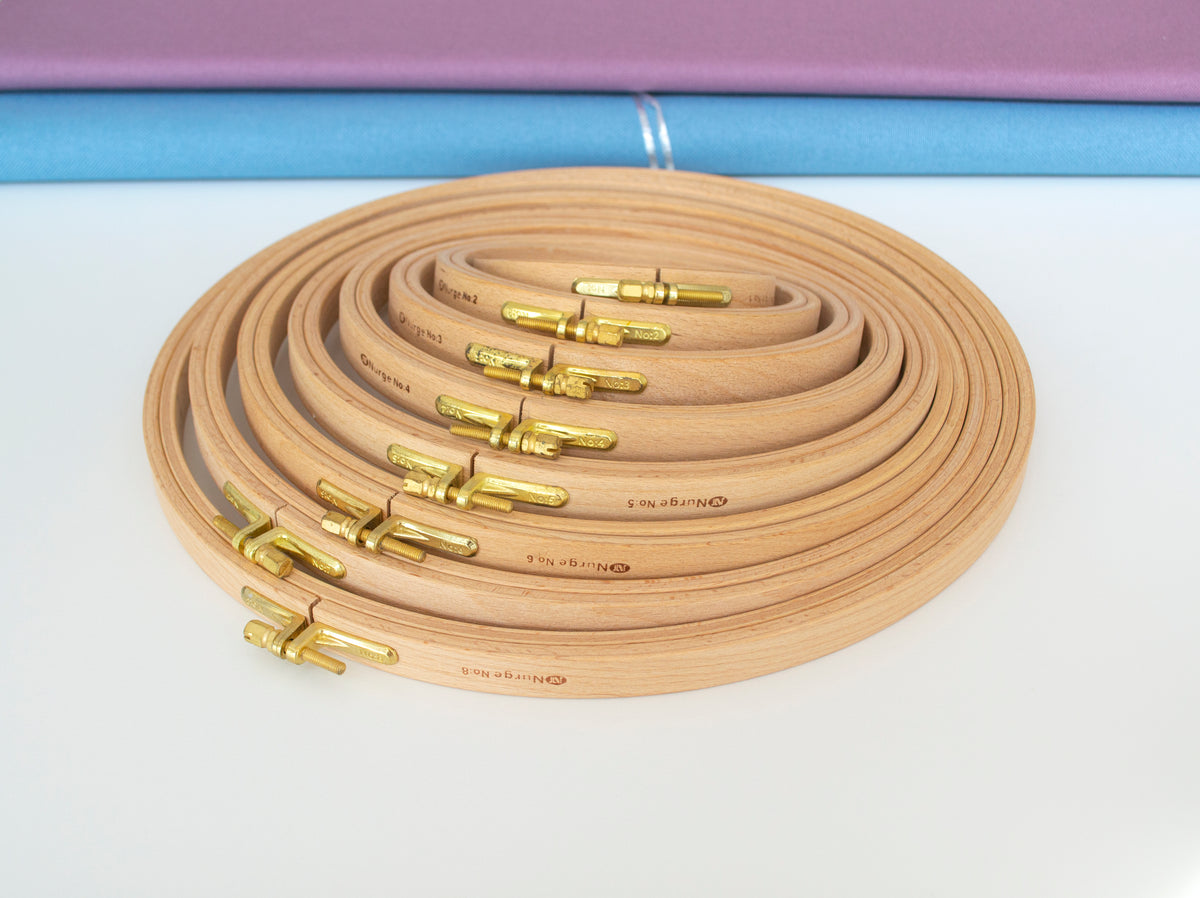 Conjunto de bastidores circulares Nurge de madera con grosor de 16 mm