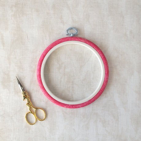 Cadre-cadre Nurge Hoop en rose : une touche délicate pour votre broderie et votre décoration