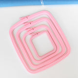 Nurge Pink Square Hoop: Your Perfect Companion for Embroidery and Cross Stitch