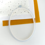 Nurge Transparent Oval Flexi Hoop Frame-Frame: Display Your Embroidery with a Modern and Elegant Touch