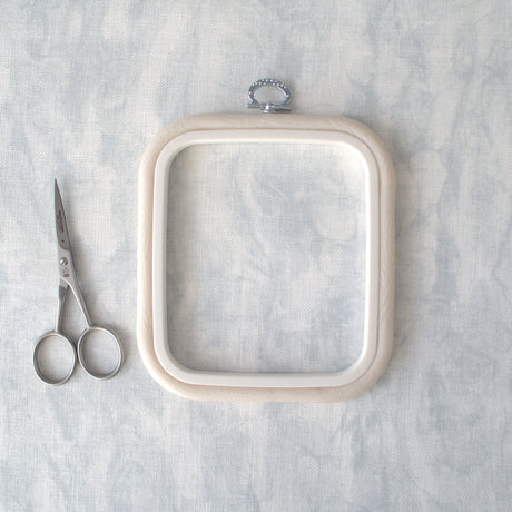 Nurge Flexi Hoop Square Frame: Elegance and Functionality in Pristine White