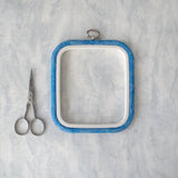 Nurge Flexi Hoop Square Frame-Frame: Vibrant Blue to Highlight your Embroidery