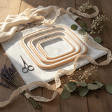 Nurge Flexi Hoop Square Frame-Frame: Elegance and Functionality in Beige