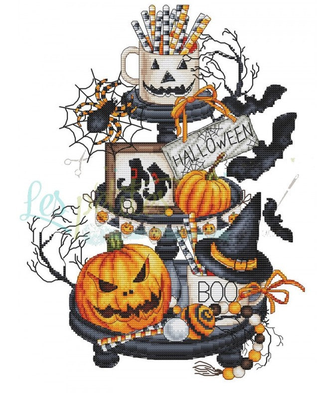 Etagère d’Halloween - Gráfico Punto de Cruz - Les Petites Croix de Lucie