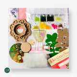 FLK-286 Pincushion - Flower - Kit with Beads - Wood