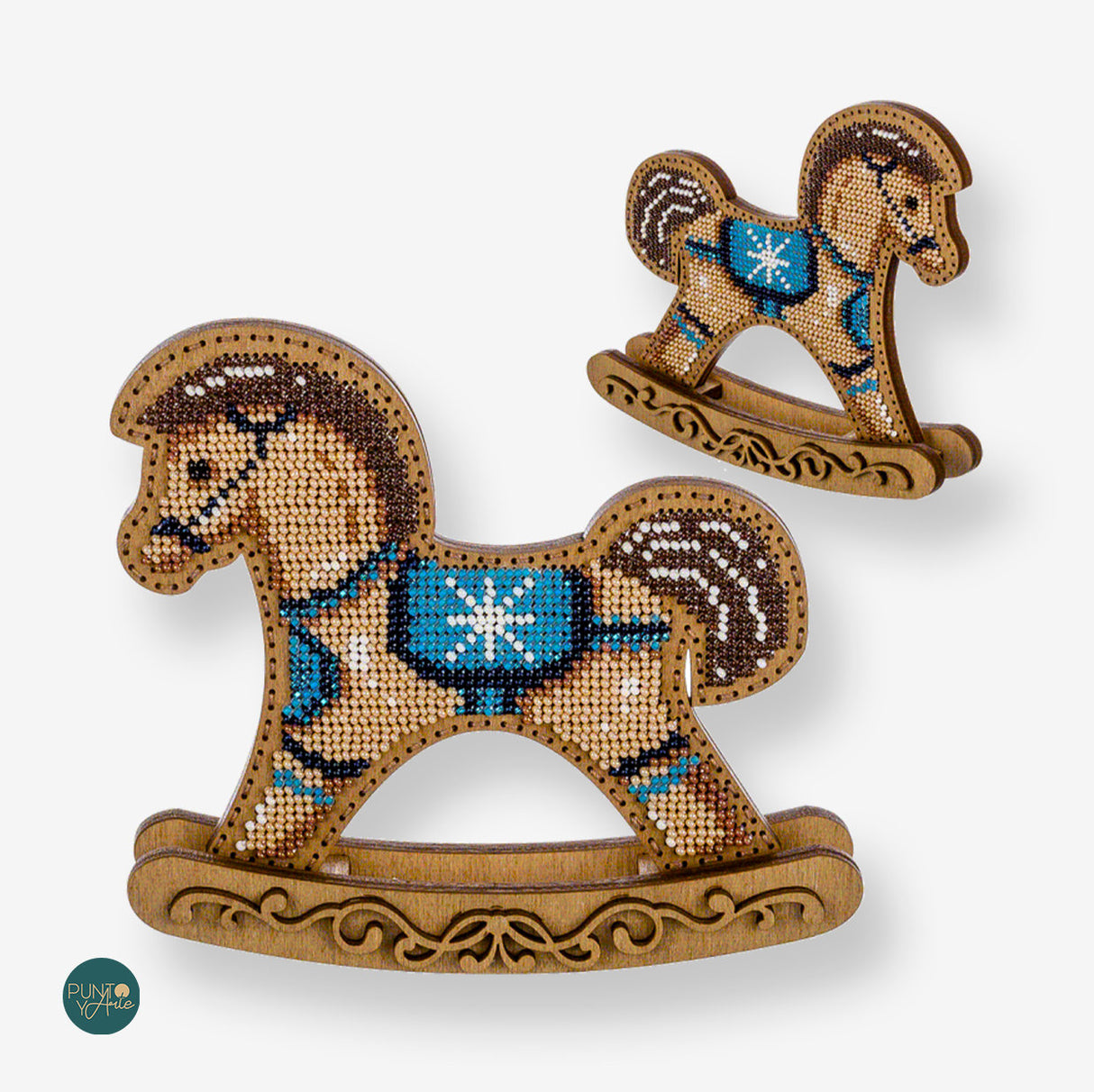 FLK-293 Little Horse - Kit with Beads - Wood