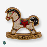 FLK-294 Little Horse - Kit with Beads - Wood