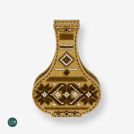 FLK-348 Vase - Kit with Beads - Wood