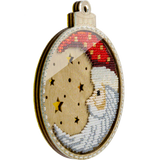 FLK-365 Christmas Ornament - Kit with Beads - Wood