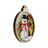 FLK-368 Christmas Ornament - Kit with Beads - Wood