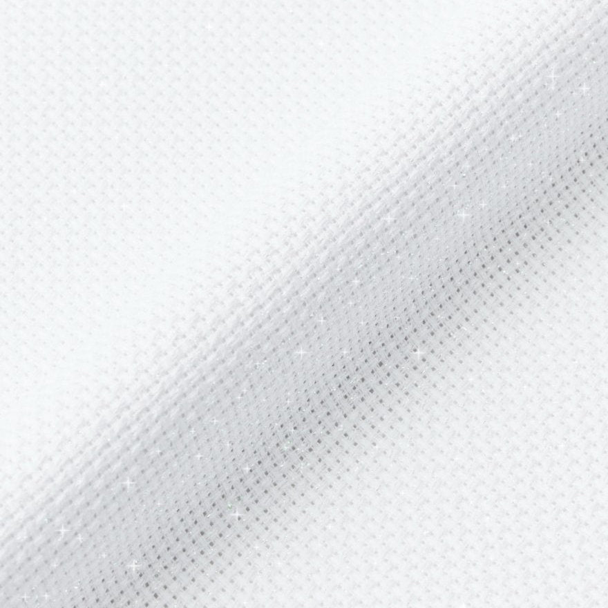 WHITE Aida Fabric 14ct. IRISADA DMC Precut - S