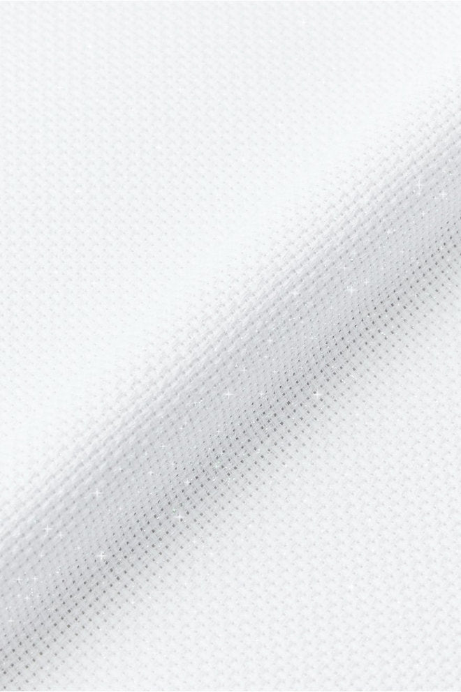 WHITE Aida Fabric 14ct. IRISADA DMC Precut - S