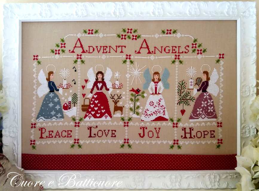 Gli Angeli dell'Avvento - Cuore e Batticuore - Cross Stitch Chart
