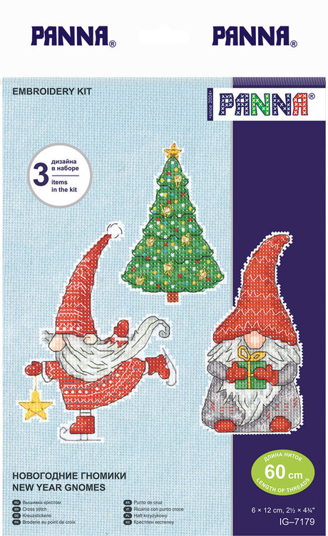 New Year Gnomes - Panna - Cross Stitch Kit IG-7179