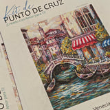 Venecia - Kit de Bordado Punto de Cruz Exclusivo de Punto y Arte P010