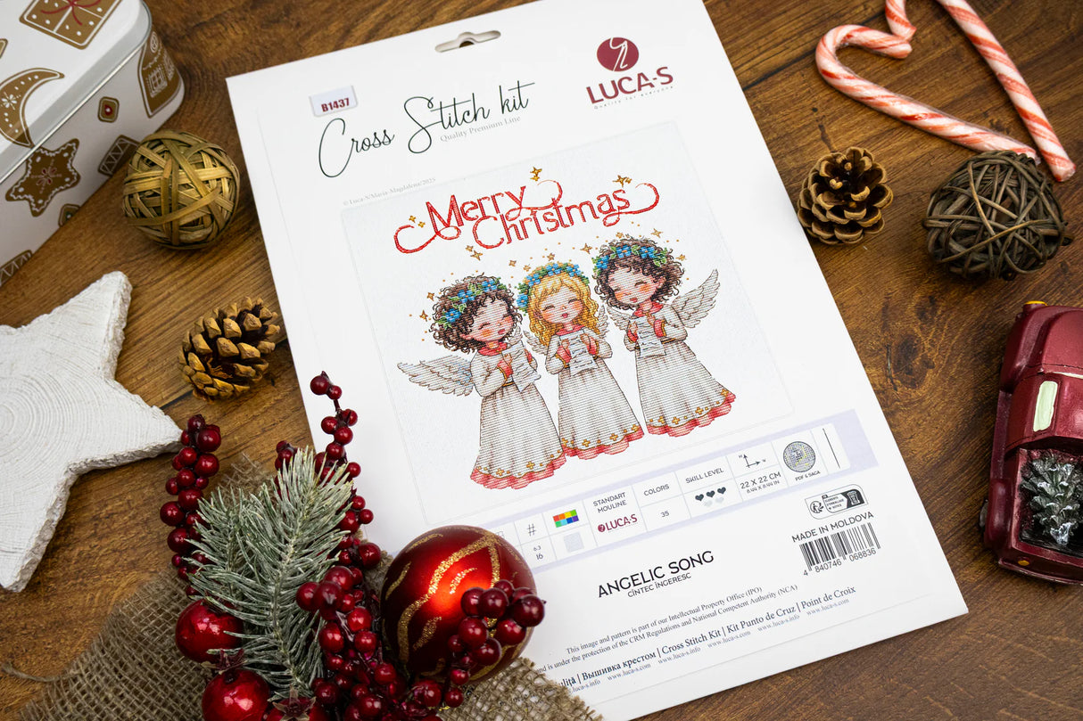 Kit de punto de cruz Luca-S – Angelic Song B1437