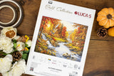 Kit de punto de cruz Luca-S B736 Autumn Haven - bordado terminado