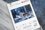 Luca-S GOLD Cross Stitch Kit – The Howling of the Wolves and the Winter Moon B727