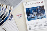 Luca-S GOLD Cross Stitch Kit – The Howling of the Wolves and the Winter Moon B727