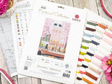 Luca-S Cross Stitch Kit "Amsterdam, Netherlands" PK01 – Houses and Canals 17.5×26 cm