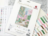 Kit de Punto de Cruz Luca-S “New York City, USA” PK03 – Paisaje Urbano Floral 17,5×26 cm