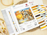 Luca-S GOLD BU5109 Giraffe Cuddle Cross Stitch Kit with Giraffes