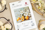 Kit de punto de cruz Luca-S B7062 Apricot Blossom – Flor de Albaricoque 25,5x22 cm
