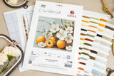 Kit de punto de cruz Luca-S B7062 Apricot Blossom – Flor de Albaricoque 25,5x22 cm