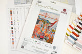 Kit de punto de cruz Luca-S PK04 San Francisco USA 17,5x26 cm