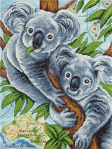 Koalas moelleux - Panna - Kit de point de croix J-1927
