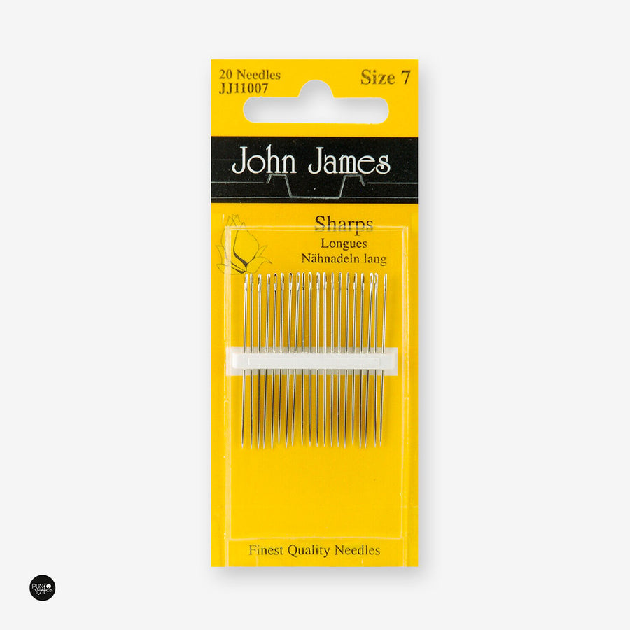 20er-Pack lange Nadeln Nr. 7 zum Handnähen – John James JJ11007: Die perfekte Wahl für effizientes Nähen