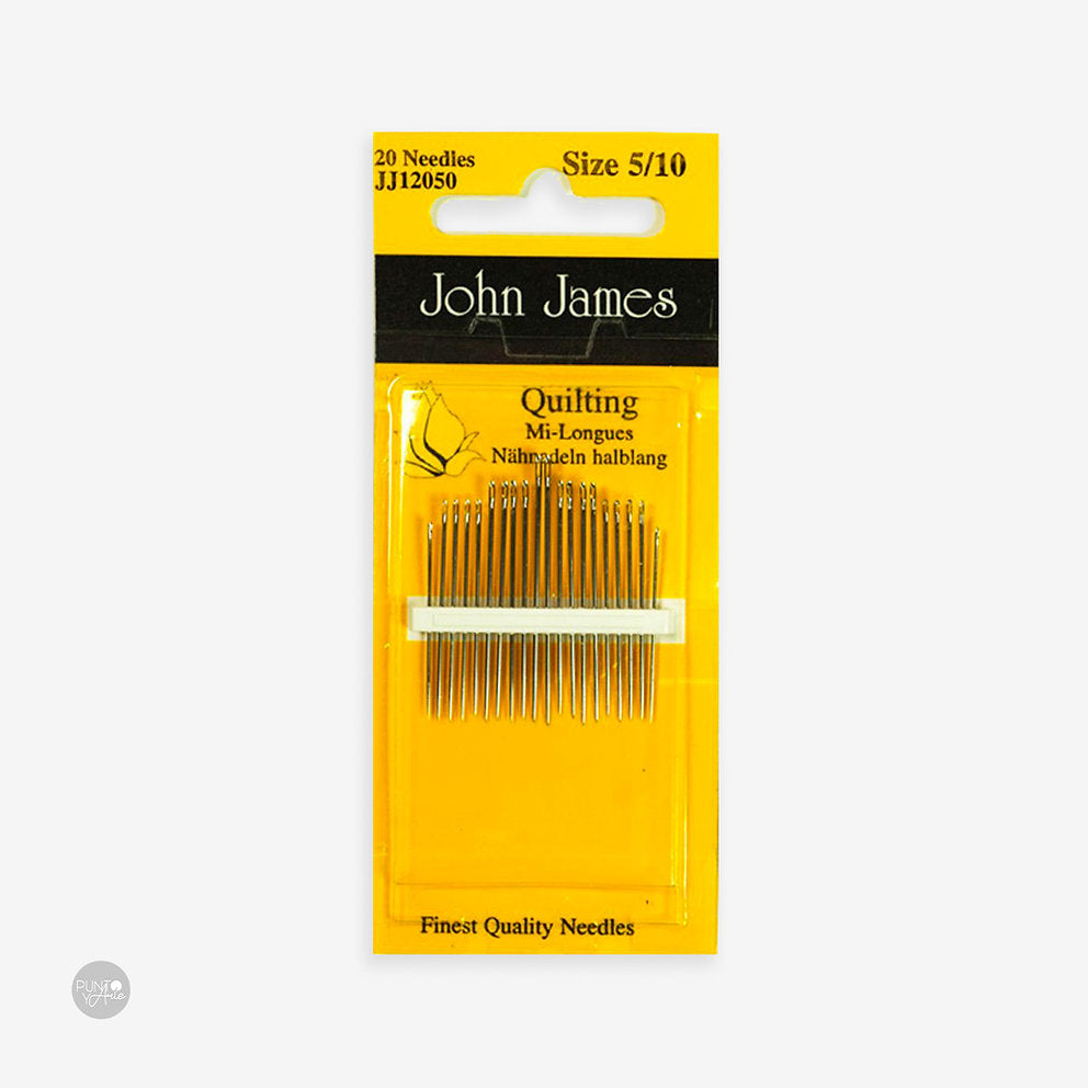 Agujas para Acolchar N°5-10 - John James JJ12050: Herramientas Esenciales para el Arte del Acolchado