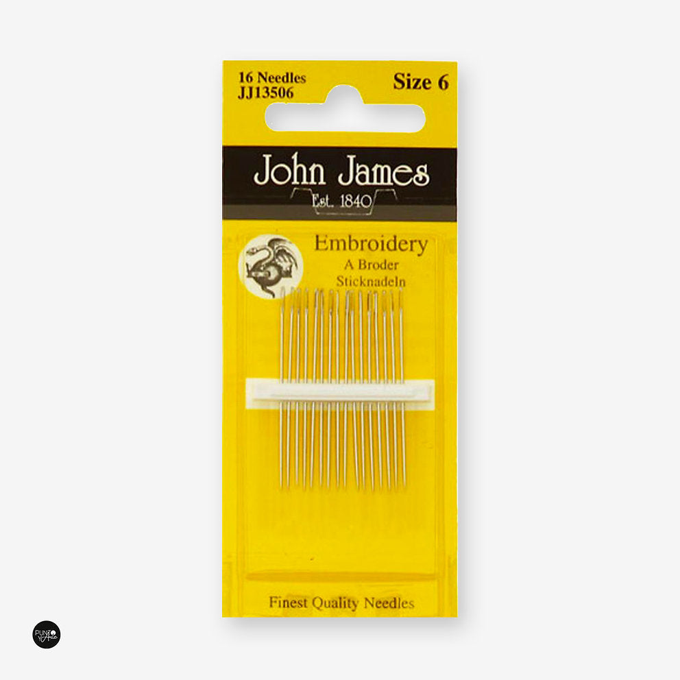 Aiguilles à broder chenille n°6 - John James JJ13506