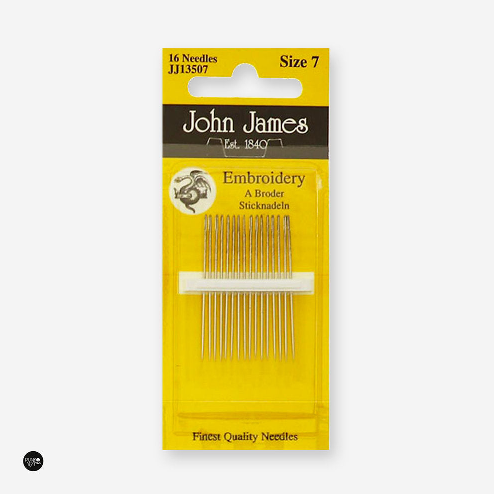 Crewel Embroidery Needles No. 7 John James JJ13507: The Essential Tool for Your Embroidery Projects