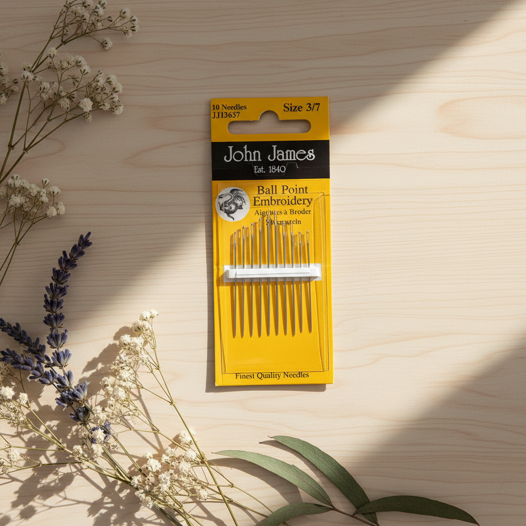 Ballpoint-Sticknadeln - John James JJ13637E: Perfekt zum Sticken mit Perlen und Pailletten