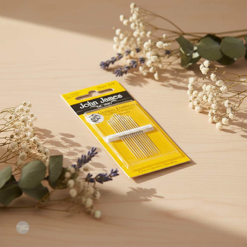 Agujas para Zurcir Algodón - John James JJ14539: Perfectas para Reparar y Zurcir Prendas de Algodón