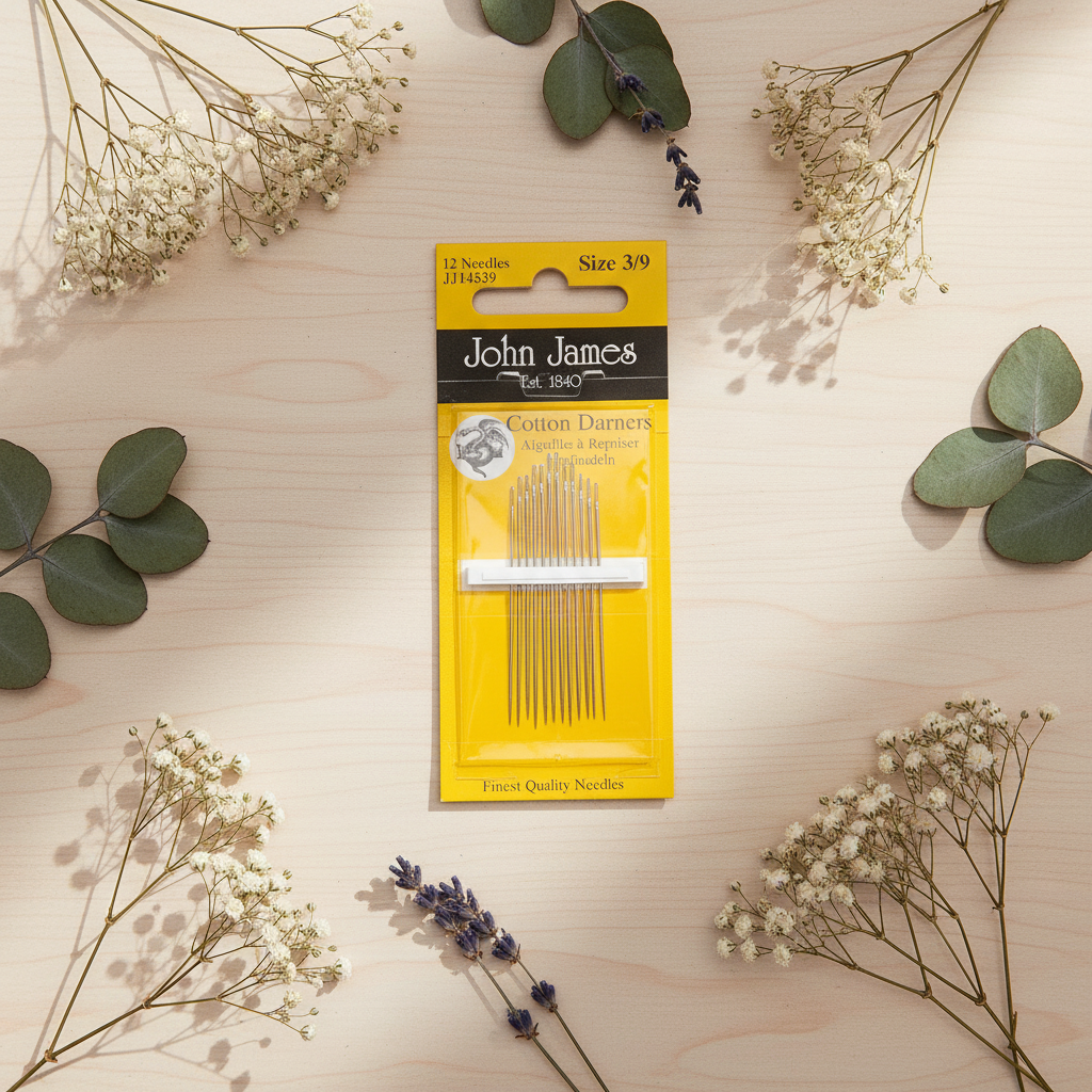 Agujas para Zurcir Algodón - John James JJ14539: Perfectas para Reparar y Zurcir Prendas de Algodón