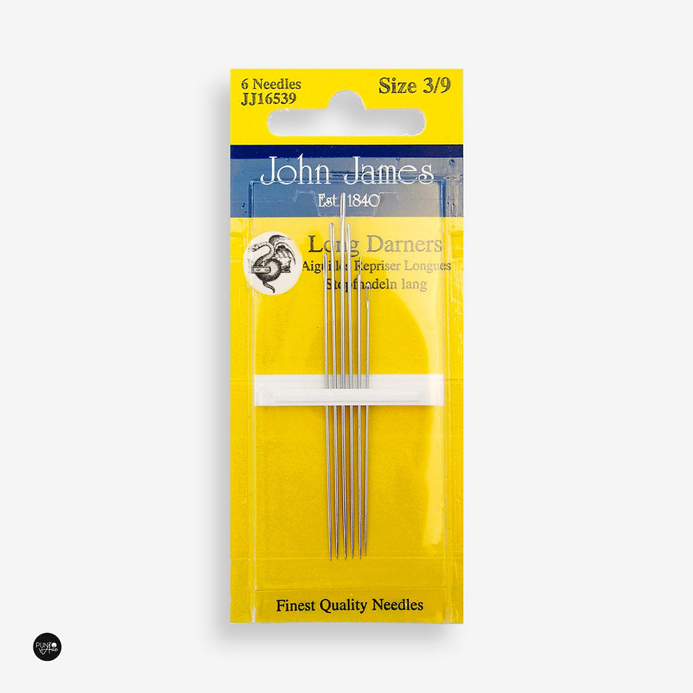 Aghi Lunghi da Cucito John James N. 3-9 JJ16539: Strumenti Essenziali per Remendare e Imbottire