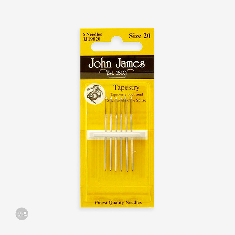 Stick- und Rückstichnadeln – John James JJ19820: Exquisite Details mit der Feinheit einer Nadel Nr. 20