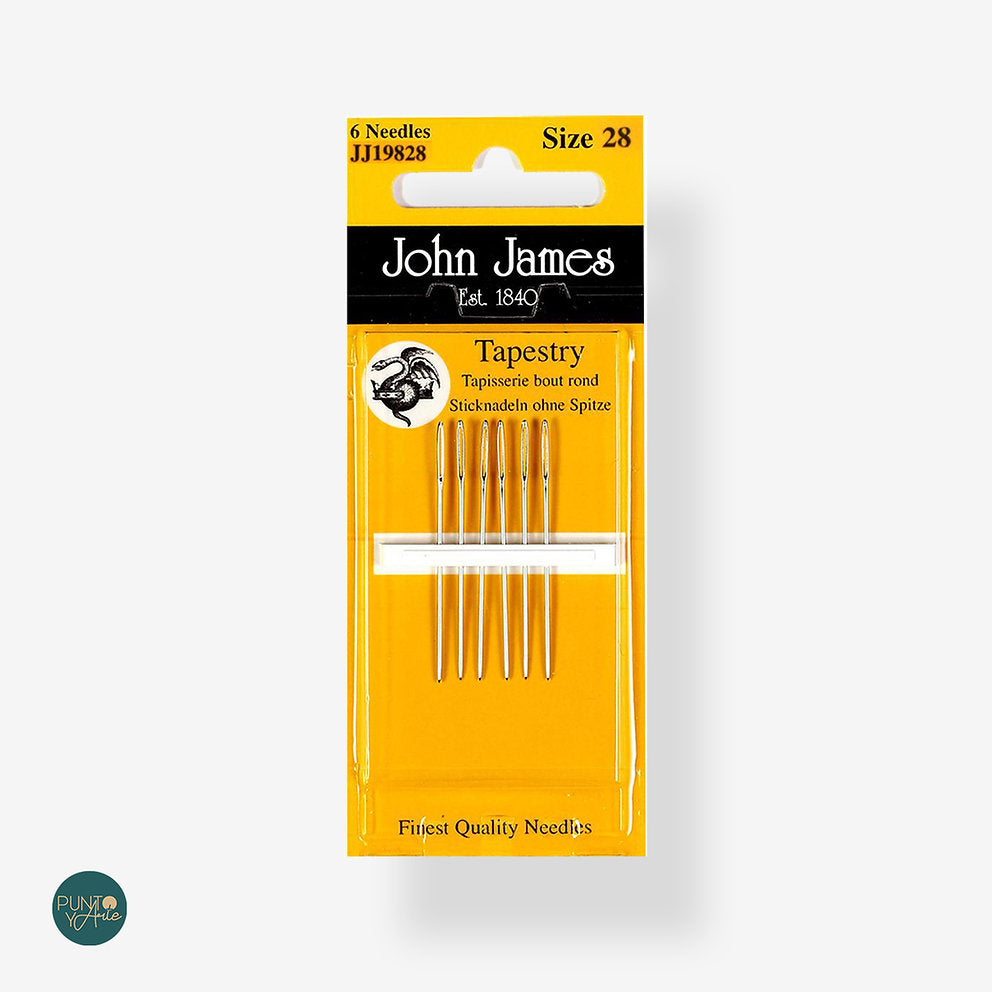 Embroidery Needles N°28 - John James JJ19828: Precise Details in Your Embroidery Projects