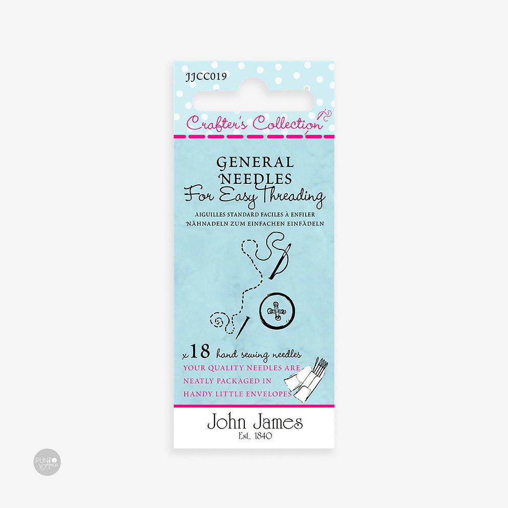 General Needles with Easy Threading - John James JJCC019: Save Time and Frustration on Threading