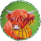 Broche. Bella la vaca - JK-2193 Panna - Kit de bordado Tradicional
