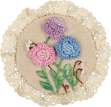Brooch. Clover and Sweet Pea - JK-2212 Panna - Traditional Embroidery Kit