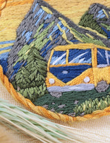 Brooch. Sunset Journey - JK-2217 Panna - Traditional Embroidery Kit