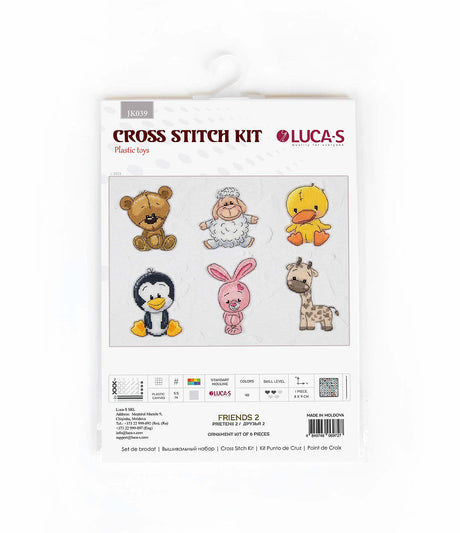 Cross Stitch Kit Animals Friends No.2 by Luca-S - JK039