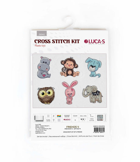 Cross Stitch Kit Animals Friends No.4 by Luca-S - JK041