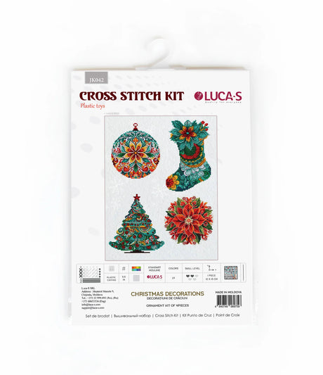 Kits de point de croix jouets - Décorations de Noël, JK042